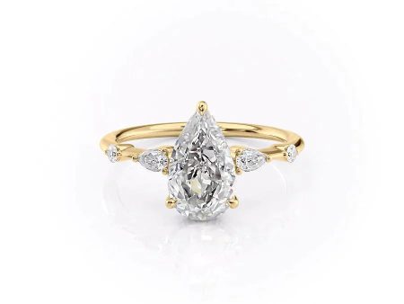 The Naomi Set With A 2 Carat Pear Lab Diamond Online