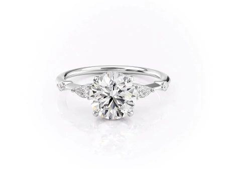 The Naomi Set With A 2.5 Carat Round Lab Diamond Discount