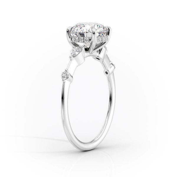 The Naomi Set With A 2.5 Carat Round Lab Diamond Discount