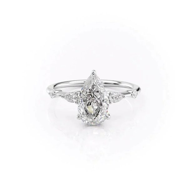 The Naomi Set With A 3 Carat Pear Lab Diamond Sale