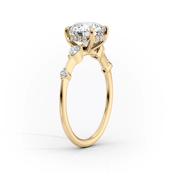 The Naomi Set With A 2.5 Carat Oval Lab Diamond on Sale