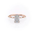 The Hidden Halo Penelope Set With A 1 Carat Emerald Lab Diamond For Discount