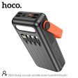 HOCO DB33 Solar Charging Portable Power Bank 30000mAh - Black Hot on Sale