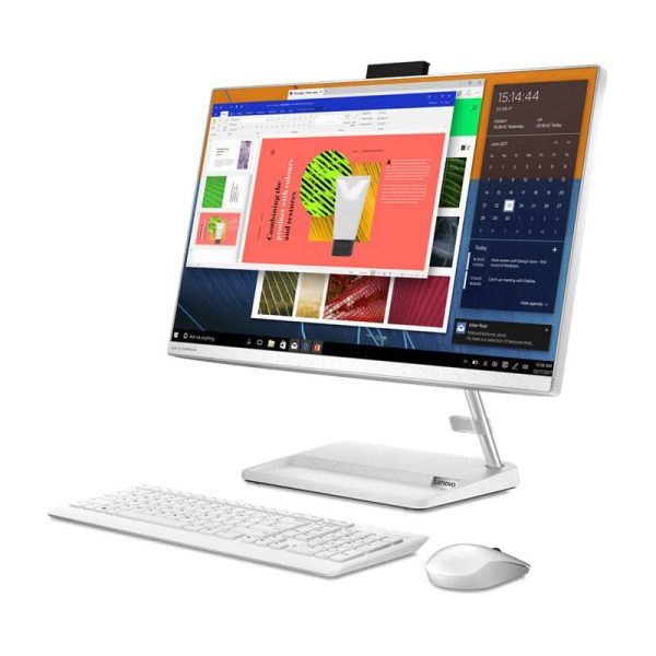 Lenovo IdeaCentre 3 AIO PC - i5   8GB   250GB SSD   23.8  FHD Non-Touch   DOS (Without OS)   1YW   White - Desktop Hot on Sale