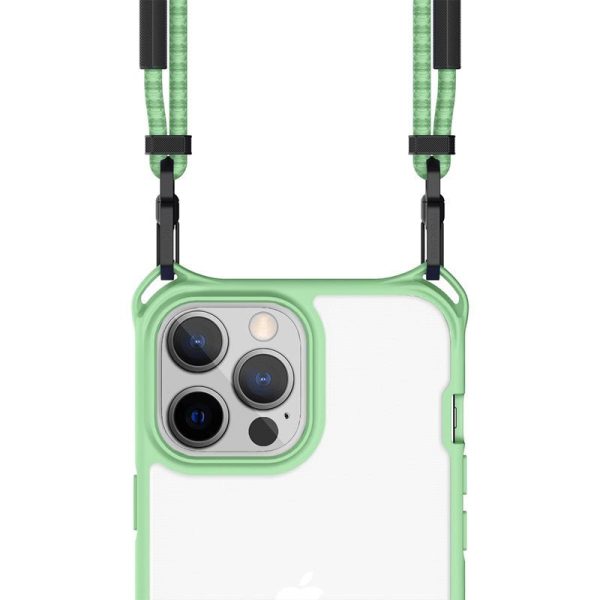 Itskins Hybrid Sling Case - Apple iPhone 13 Pro Max   Light Green And Transparent Online Hot Sale