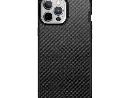 Itskins Hybrid Mag Carbon Series Cover - Apple iPhone 13 Pro Max   Carbon Black Online Hot Sale