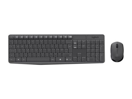 Logitech MK235 - 2.40GHz   Up to 10m   Optical   Wi-Fi   Arb Eng - Keyboard & Mouse Combo on Sale