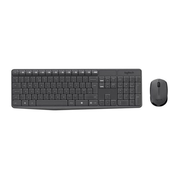 Logitech MK235 - 2.40GHz   Up to 10m   Optical   Wi-Fi   Arb Eng - Keyboard & Mouse Combo on Sale