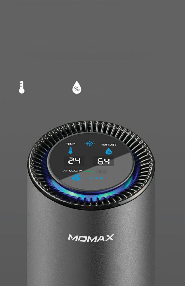 Momax Pure Go Portable Smart Car Air Purifier Hot on Sale