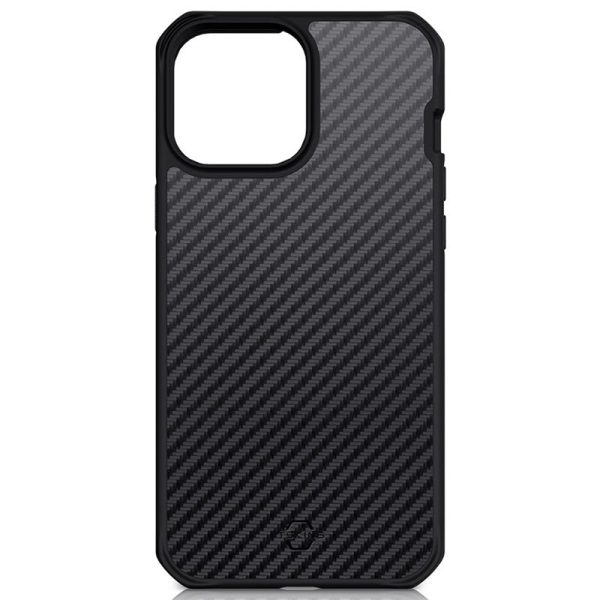 Itskins Hybrid Mag Carbon Series Cover - Apple iPhone 13 Pro   Carbon Black on Sale