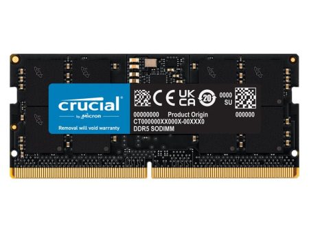 Crucial Notebook Memory - 32GB   DDR5   262-pin   4800MHz   Notebook Memory Module Supply