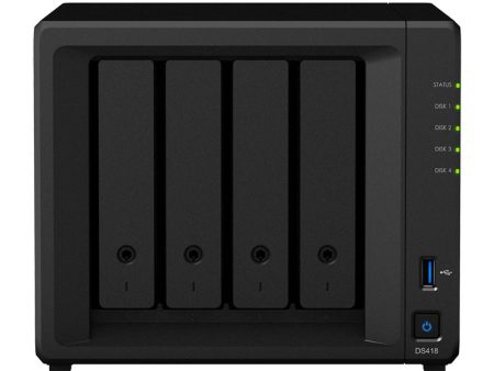 Synology DiskStation DS418 - 16TB   2x 8TB   SATA   4-Bays   USB   LAN   Desktop Discount