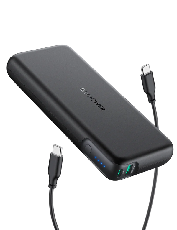 Ravpower 20000mAh PD Pioneer 60W 2-Port Power Bank - Black Supply