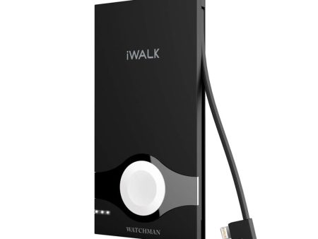 iWALK Watchman Ultra Slim Power Bank - 10,000mAh   Lightning   Black Fashion