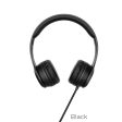 Hoco Headphones W21 Graceful Charm Wired Headset With Mic - Black on Sale