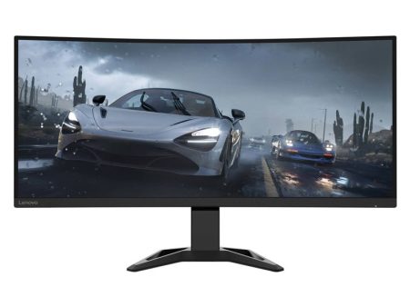 Lenovo G34w-30 Ultra-Wide Curved Gaming Monitor - 34.0  WQHD   0.5ms   165Hz   HDMI   DisplayPort   AMD FreeSync Premium   Raven Black - Monitor Online Sale