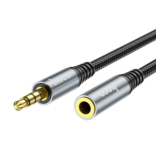 Hoco Audio Extension Cable - 3.5mm   1 Meter   Black Online Hot Sale