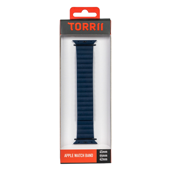 Torrii Saturn Silicone Magnetic Apple Watch Band For 49   45   44   42 mm - Navy Sale