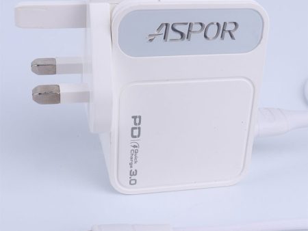 Aspor A838 30W PD Fast Charger - White Sale