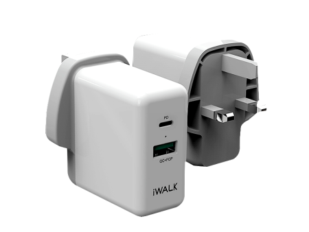 iWALK Power Adapter Power Delivery & QC 3.0 - White Online Sale