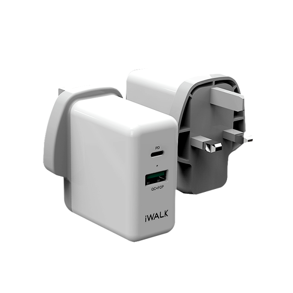 iWALK Power Adapter Power Delivery & QC 3.0 - White Online Sale