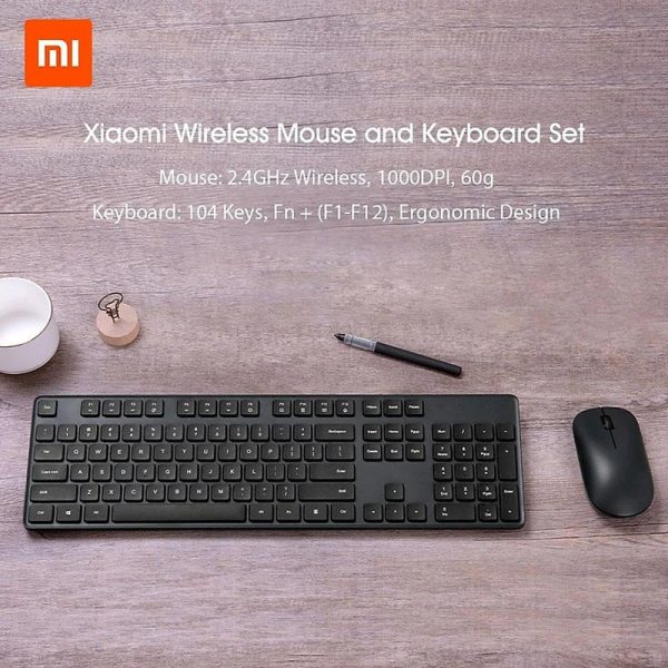 Xiaomi Wireless Keyboard and Mouse Combo - 2.40GHz   Wireless   Black Sale