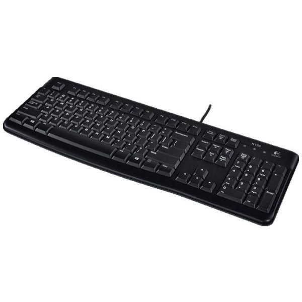 Logitech K120 - Wired   USB 2.0   Arb Eng   Black - Keyboard Hot on Sale