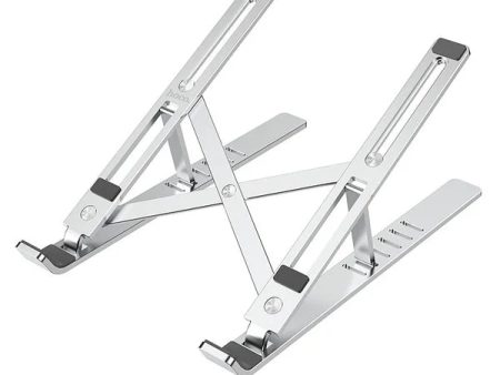 Hoco DH07 Folding 7-level Adjustment Notebook Stand - Silver Sale