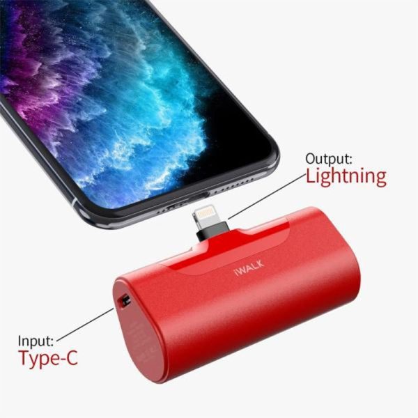 iWALK Link Me Plus Pocket Battery 4500mAh For iPhone - Red Online Sale