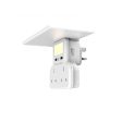 Porodo Multi-Function Socket & Night Light with Tablet & Phone Tray - 3 Socket   White For Sale