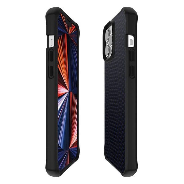 Itskins Hybrid Mag Carbon Series Cover - Apple iPhone 13 Pro   Carbon Blue on Sale