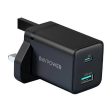 RAVPower RP-PC168 PD 20W 2-Port Wall Charger - Black For Discount