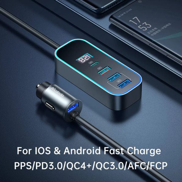 Mcdodo Digital Display Car Charger 5 Ports 107W CC-1900 Online now