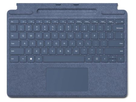 Microsoft Surface Pro Signature Keyboard - Magnetic   Arabic English   Sapphire - Keyboard Online now