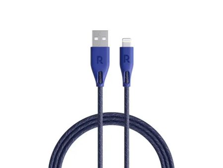 Ravpower USB A To Lightning Charging Cable - 1.2Meter   Nylon Blue Online Hot Sale