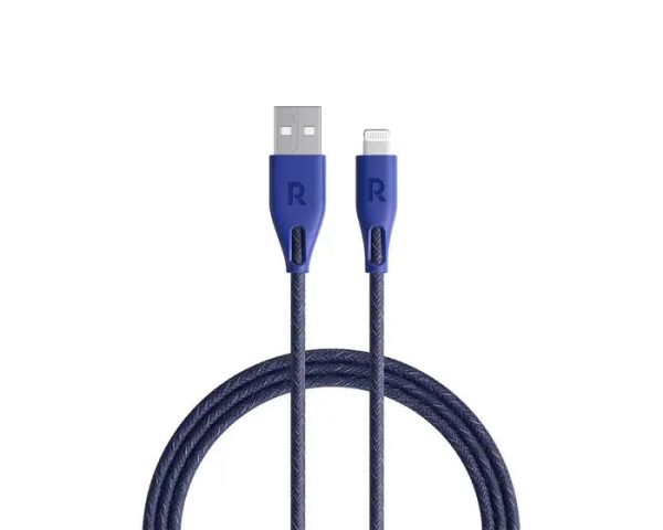 Ravpower USB A To Lightning Charging Cable - 1.2Meter   Nylon Blue Online Hot Sale