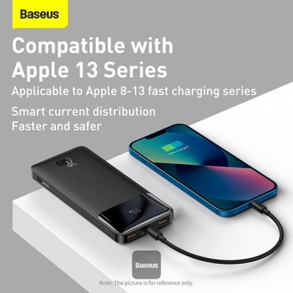 Baseus BiPow Digital Display Power Bank - 10000mAh   20W   Black Online Hot Sale