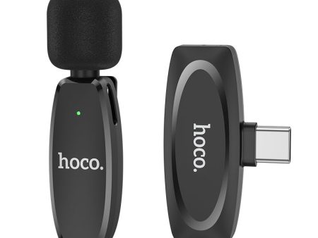 Hoco Microphone L15 Type-C - black Hot on Sale