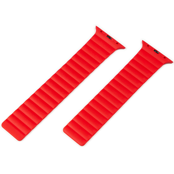 Torrii Saturn Silicone Magnetic Apple Watch Band For 49   45   44   42 mm - Red Online