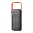 HOCO DB33 Solar Charging Portable Power Bank 30000mAh - Black Hot on Sale