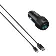 RAVPower RP-VC031 Total 44W Car Charger + 1m Combo - Black For Sale