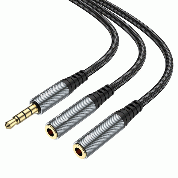 Hoco audio adapter Input Cable - 3.5mm   Black Sale