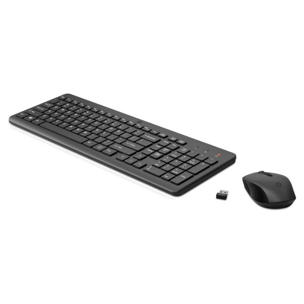 HP 330 Wireless Mouse and Keyboard - 2.40GHz   1600dpi   Wireless   Black   Arabic English Keys - Keyboard & Mouse Combo Supply