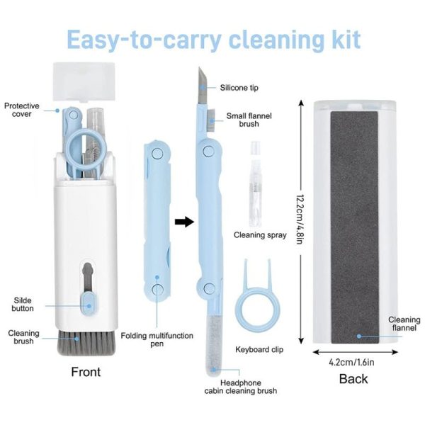 Coteci 8 in 1 Multifunction Cleaning Set - White Online