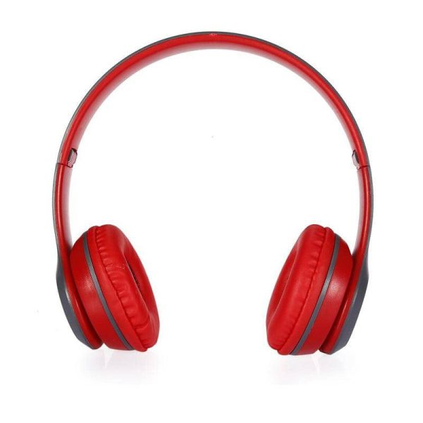 P47 Wireless Headphone - Bluetooth 4.2   Wireless   Red - 2 s Day Treats Fashion