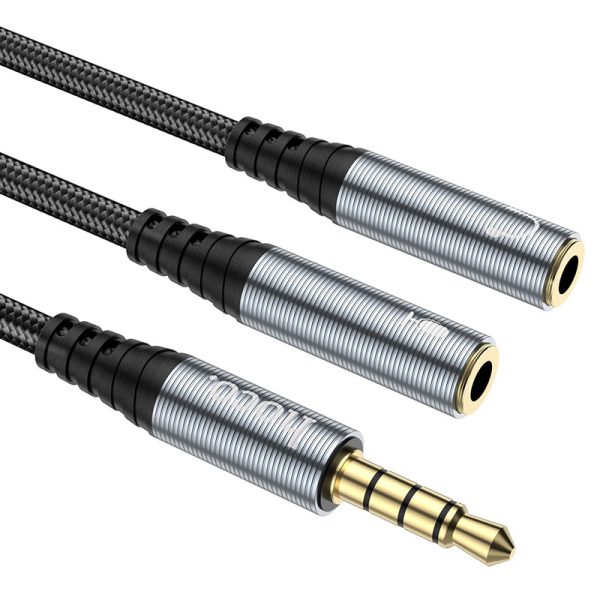 Hoco audio adapter Input Cable - 3.5mm   Black Sale