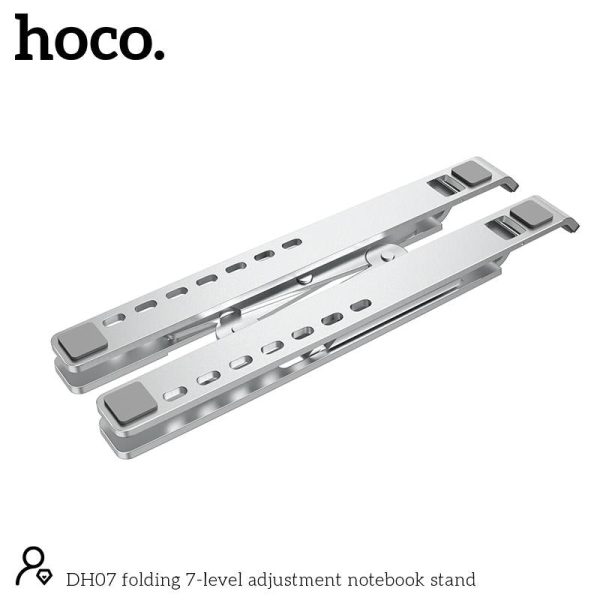 Hoco DH07 Folding 7-level Adjustment Notebook Stand - Silver Sale