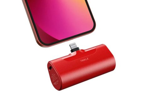 iWALK Link Me Plus Pocket Battery 4500mAh For iPhone - Red Online Sale