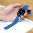 Torrii Saturn Silicone Magnetic Apple Watch Band For 49   45   44   42 mm - Navy Sale