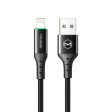 Mcdodo CA-8060 Auto Power Off Data Cable for Lightning - 1.2 M   Black Online now